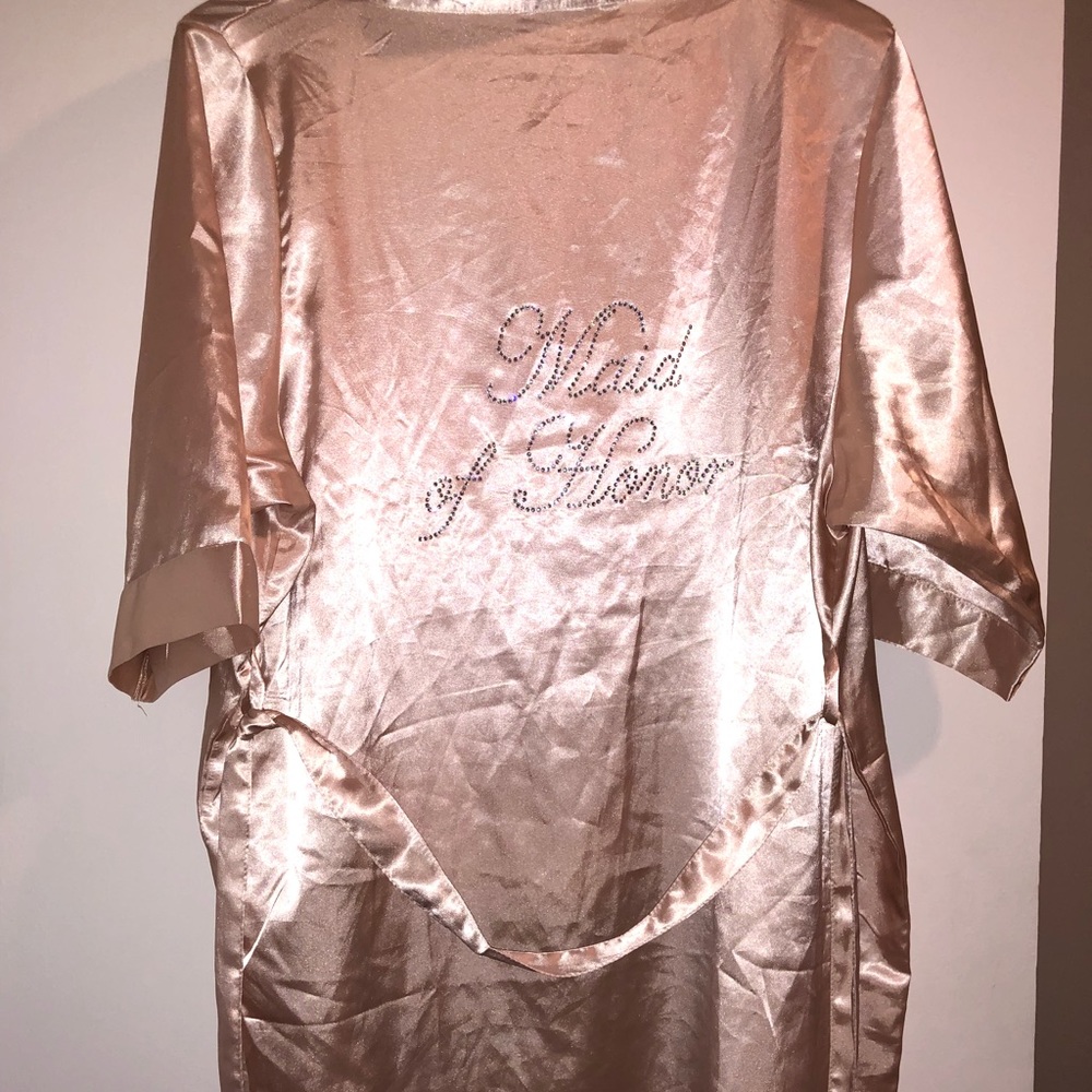 Maid of Honor Satin Robe S/M